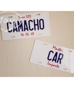 Placa para auto