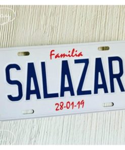 Placa para auto