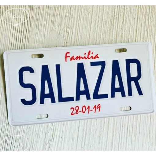 Placa para auto