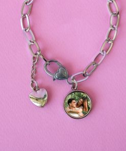 Pulsera con foto y corazón