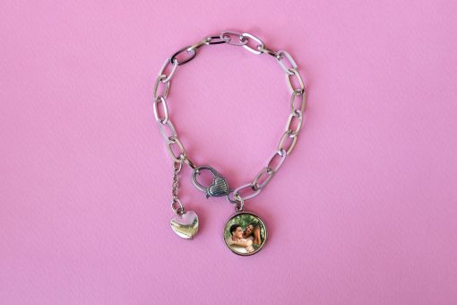 Pulsera con foto y corazón