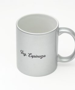 Taza plateada