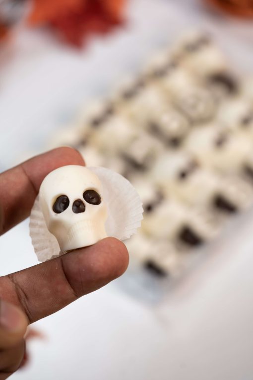 calavera de chocolate